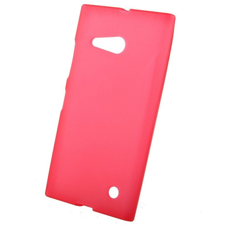 Чехол силиконовый матовый для Nokia lumia 730 красный