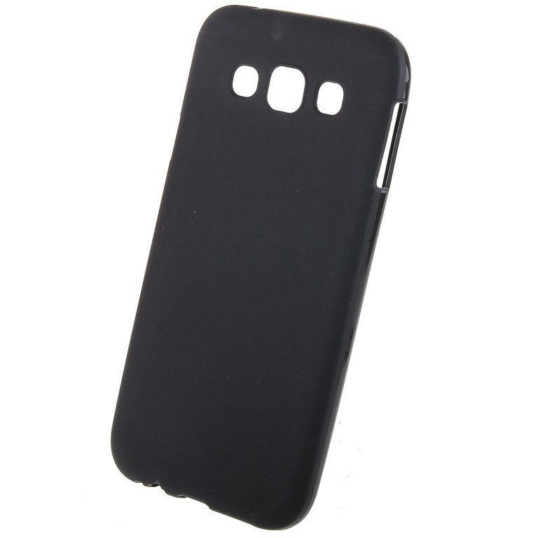 Чехол силиконовый матовый для Samsung Galaxy E5 черный