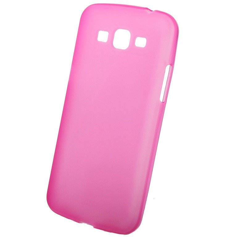 Чехол силиконовый матовый для Samsung Galaxy Grand 2 розовый