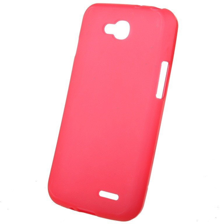 Чехол силиконовый матовый для LG L90 DUAL SIM красный