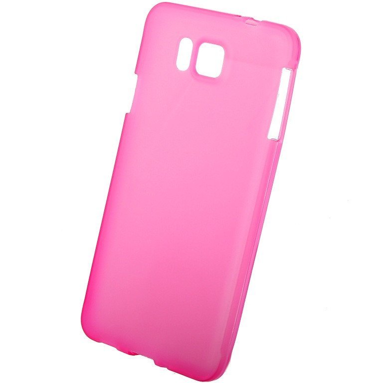 Чехол силиконовый матовый для Samsung Galaxy Alpha розовый