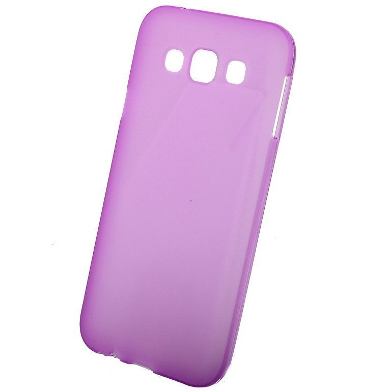 Чехол силиконовый матовый для Samsung Galaxy E5 фиолетовый