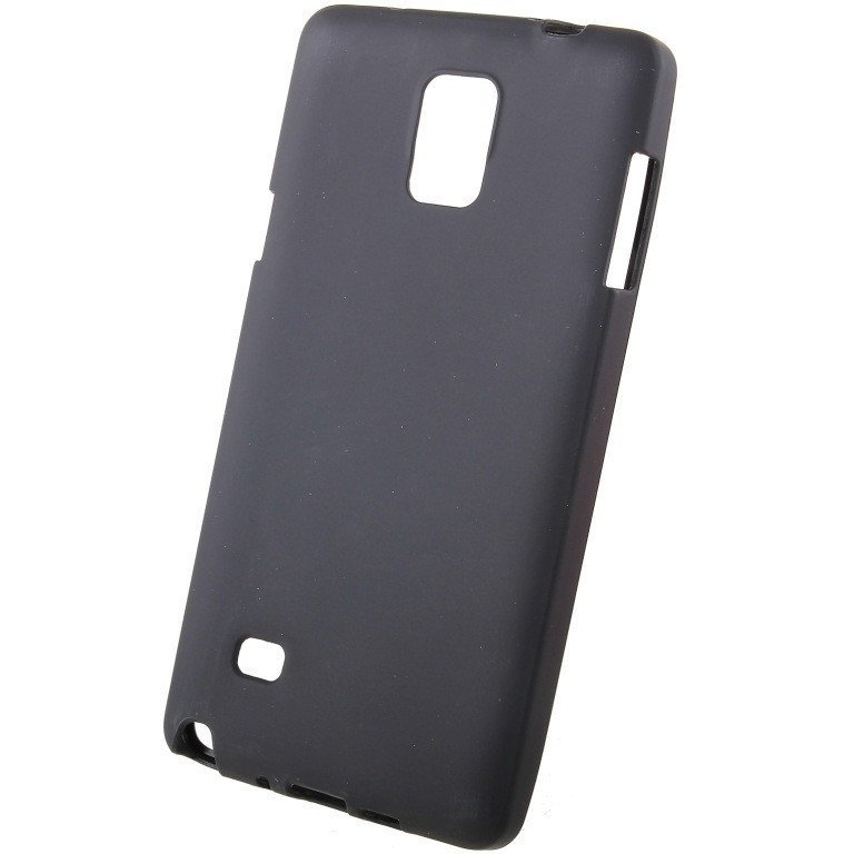 Чехол силиконовый матовый для Samsung Galaxy NOTE 4 черный
