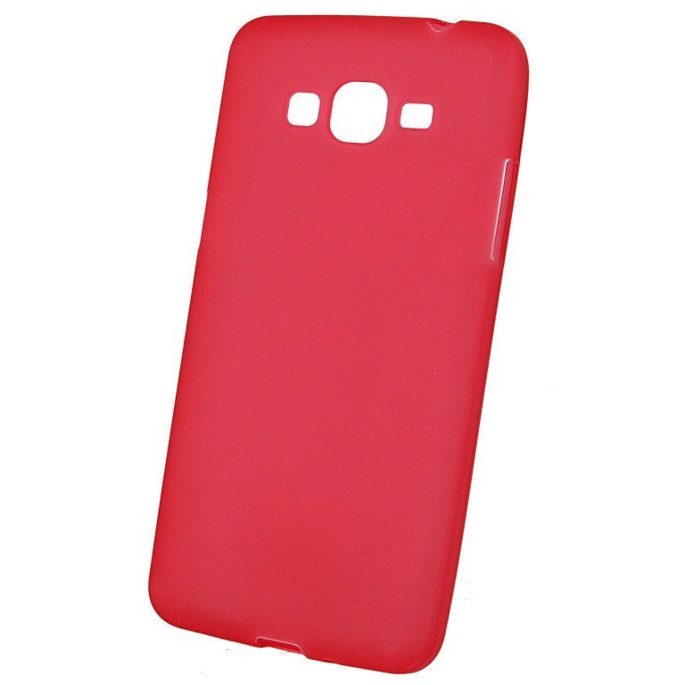 Чехол силиконовый матовый для Samsung Galaxy Grand Prime красный