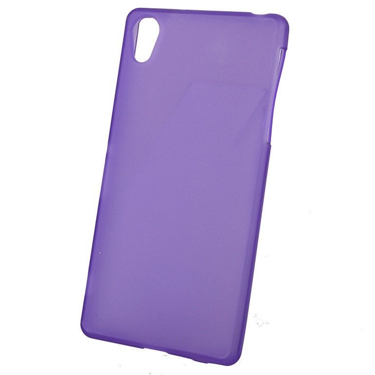 Чехол силиконовый матовый для Sony xperia Z2 фиолетовый