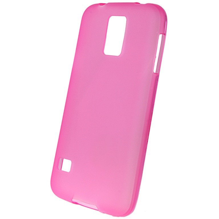 Чехол силиконовый матовый для Samsung Galaxy S5 mini розовый