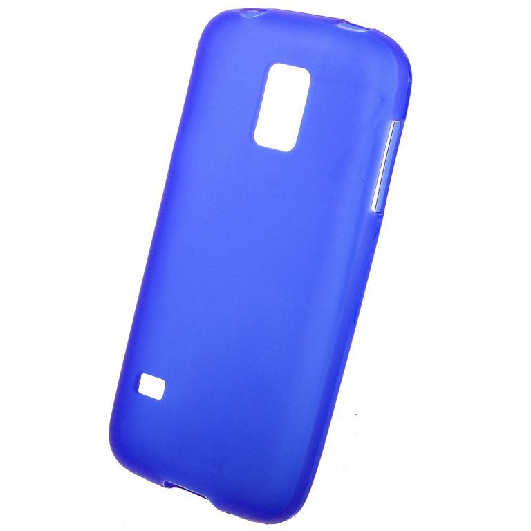 Чехол силиконовый матовый для Samsung Galaxy S5 mini синий