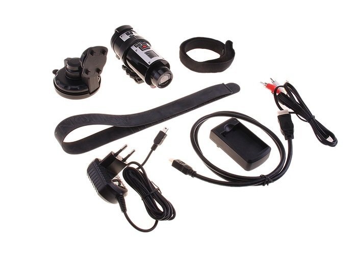 Экшен-камера, для акт.отдыха, 5 Mp, VGA 640*480, фото HD, 1280*720P, влагозащ. корпус, 4 вида