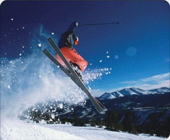 Обучение спуску на горных лыжах