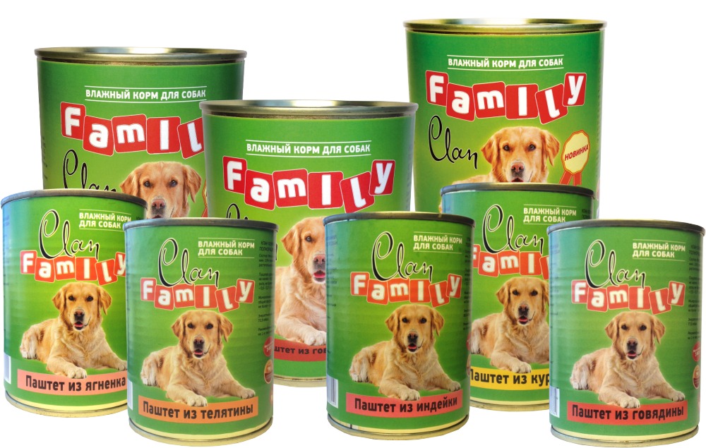 CLAN Family влажные корма для кошек и собак