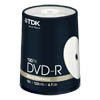 Диск DVD-R 4.7Gb,  TDK  16x Printable cake 100 (t19915)