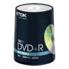 Диск DVD+R 4.7Gb,  TDK  16x cake100 (t19504)