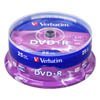 Диск DVD+R 4.7Gb,  Verbatim  16x cake 25 (43500)
