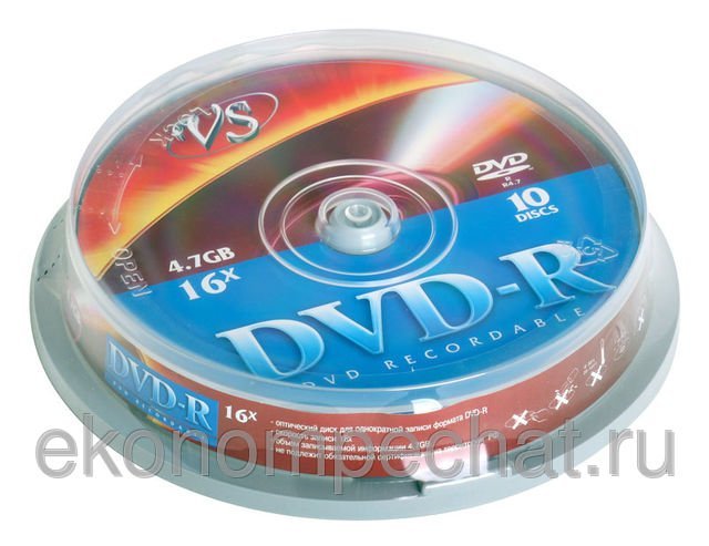 Диск DVD-R 4.7Gb,  VS,  16x   Bulk-25