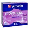 Диск DVD+R 8,5Gb DL Verbatim 8x Jewel (43541)