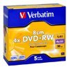 Диск mini DVD+RW Verbatim 30min jewel (43565)