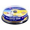 Диск mini DVD+RW Verbatim 30min cake 10 Printable (43641)