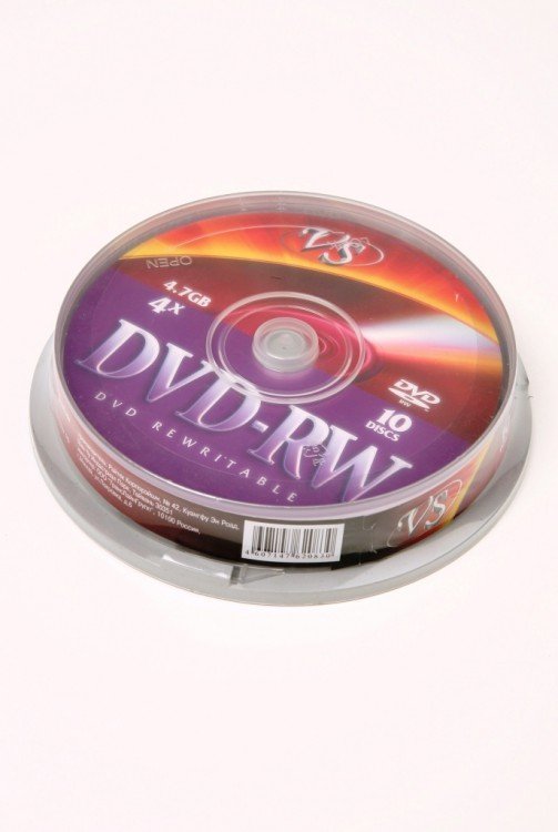 Диск DVD-RW 4.7Gb,  Vs  4x CB 10