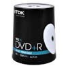 Диск DVD+R 4.7Gb, TDK  16x Printable cake 100 (t19920)