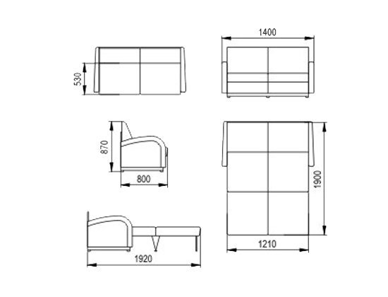Диван-кровать Стандарт 120 см