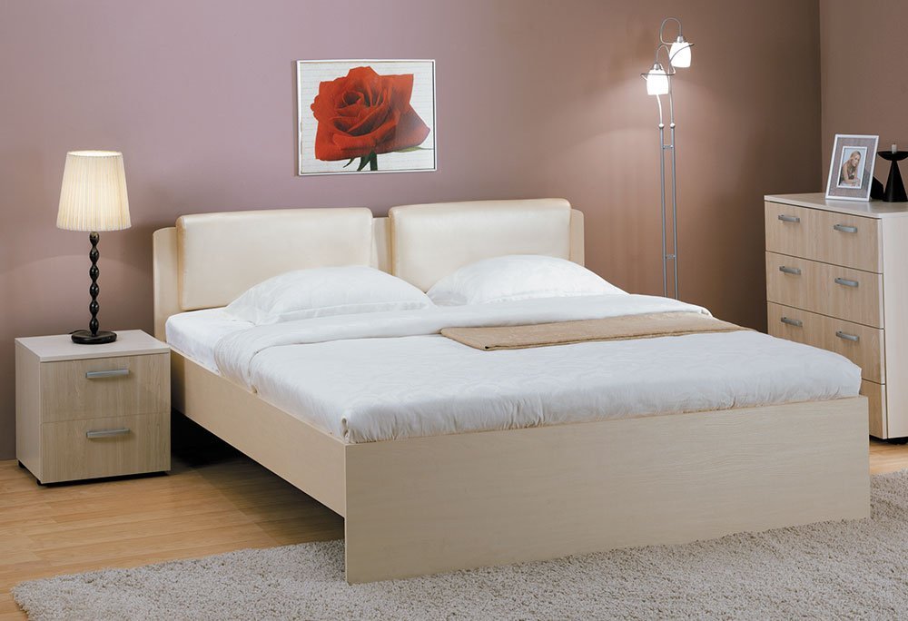 Кровать Мелисса с мягкой спинкой 1400
