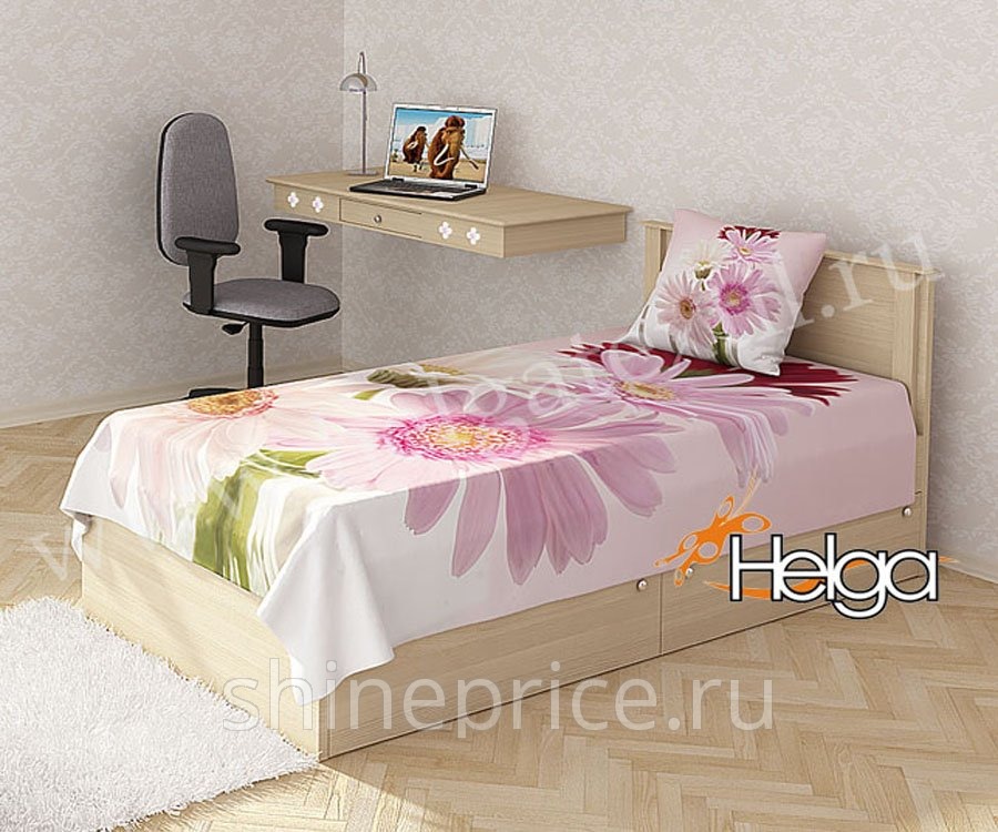 Розовые герберы арт.ТФМ2014 (155х220-1шт) фотопокрывало