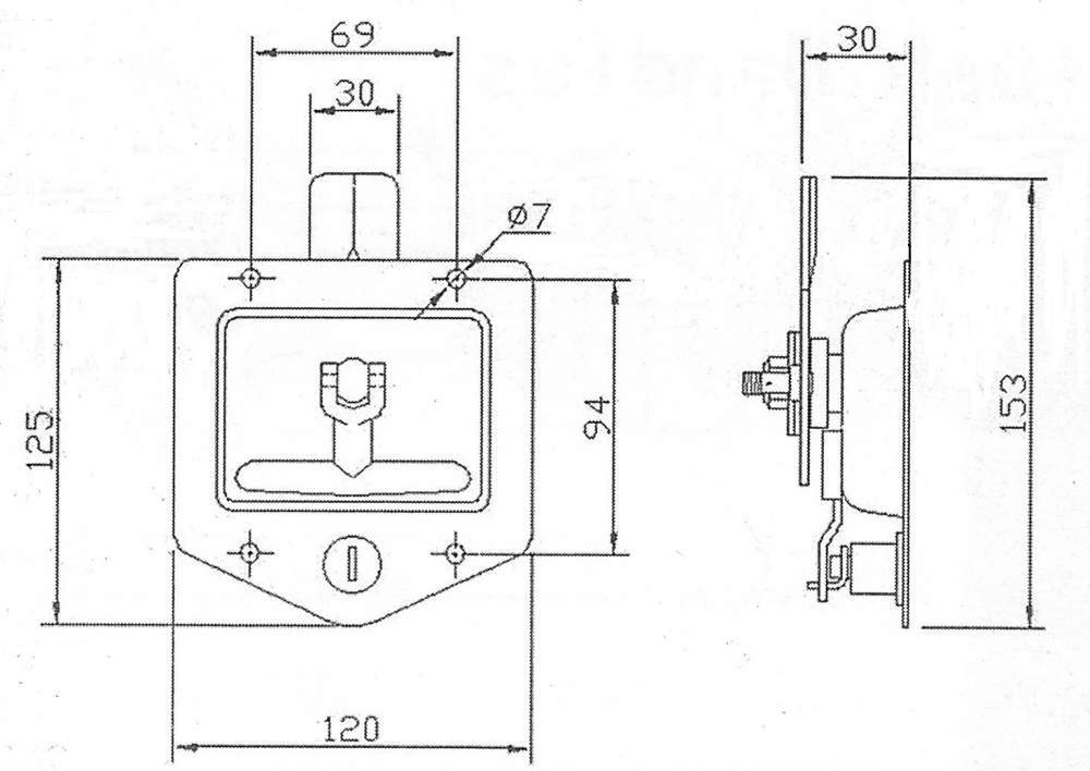 Наружный ручка  Push 61010 Р / 61010 РS