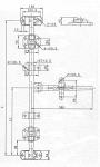 Замок штанговый наружный прямая ручка 61050