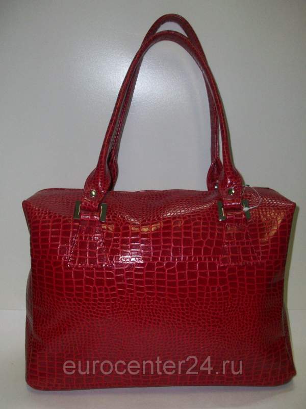 Красная женская кожаная сумка D 228