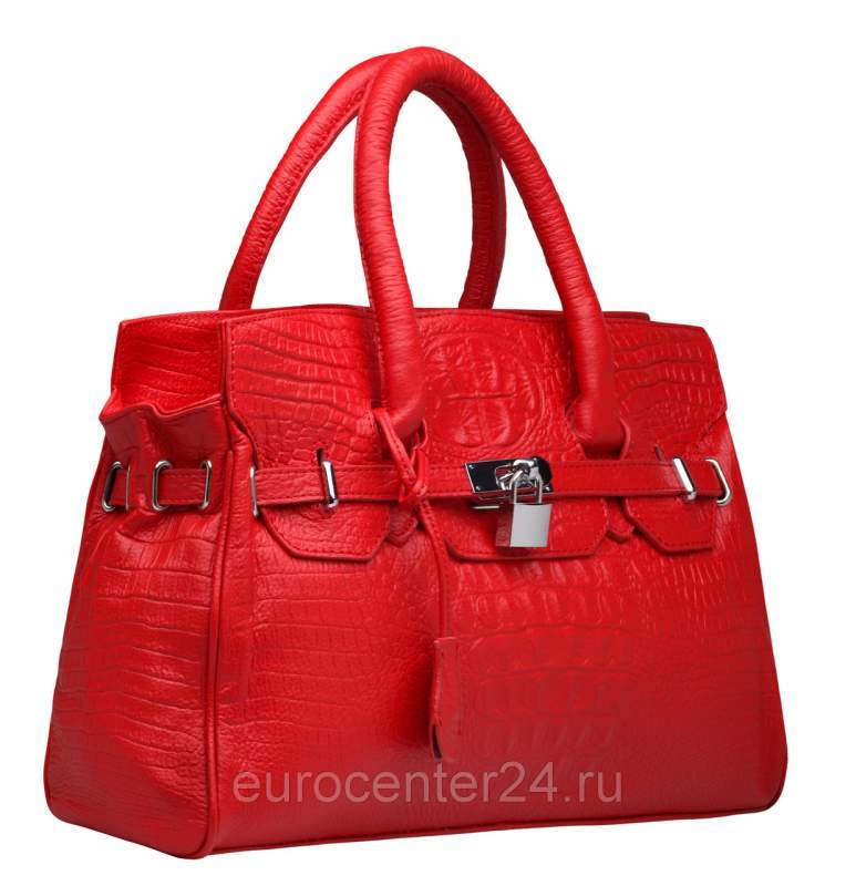 Красная женская кожаная сумка B00229