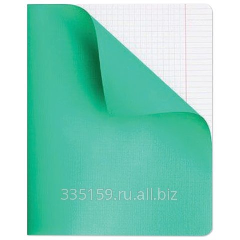 Тетрадь 48 л. Хатбер, клетка, полимерная обложка, Зелёная