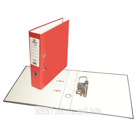 Папка-регистратор Brauberg (Брауберг), высококачественные материалы, 80 мм, красная