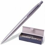 Ручка шариковая Parker Jotter, корпус нержавеющая сталь, хромированные детали