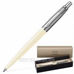 Ручка шариковая Parker Jotter Whiteness, корпус цвета слоновой кости, хромированные детали