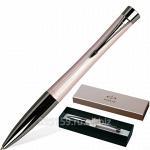 Ручка шариковая Parker Urban Premium Metallic Pink, корпус пастельно-розовый, хромированные детали