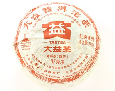 Прессованный чай Пуэр Шу Точа Мэнхай, 100гр.