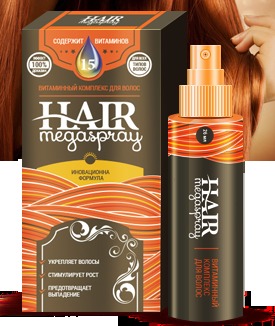 Хаир мега Спрей для волос Рост и восстановление с Hair Megaspray 54161591