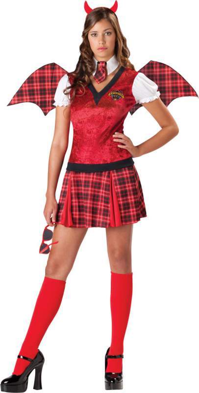 Карнавальный костюм летучая мышь для девушки на хэллоуин - Detention Devil