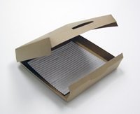 Коробка для пиццы (18см) с подложкой и откидной крышкой, картонная, Pactiv, DP1969