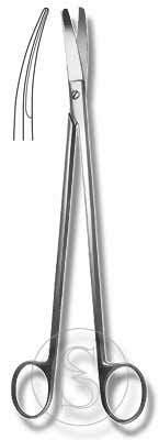 Ножницы тупоконечные вертикально-изогнутые 250 мм П, Н-31П