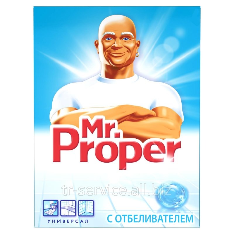 Моющий порошок для уборки Mr. Proper Универсал с отбеливателем - 20 шт/кор
