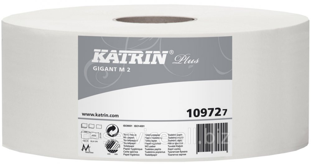 Туалетная бумага Katrin Plus Gigant M2, без перфорации - 6 рул/уп, 2 слоя