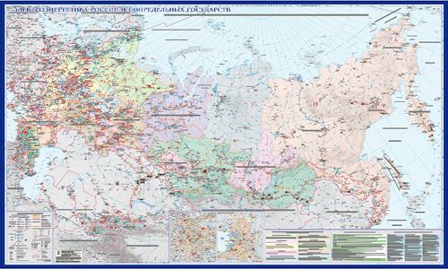 Карта Электроэнергетики России