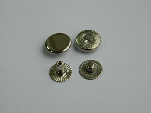 Кнопка стальная 12,5 мм, тип №54, цвет Никель