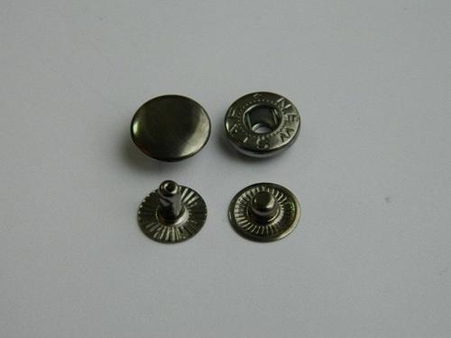 Кнопка стальная 12,5 мм, тип №54, цвет Темный никель