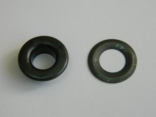Люверсы стальные №24 (Блочка + кольцо), цвет Оксид