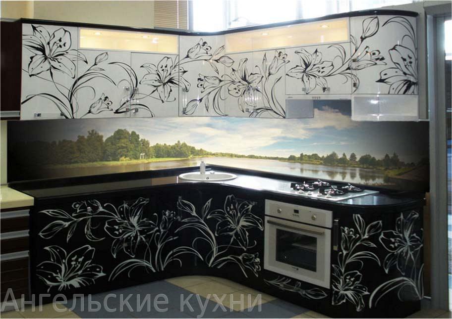 Кухни с рисунком