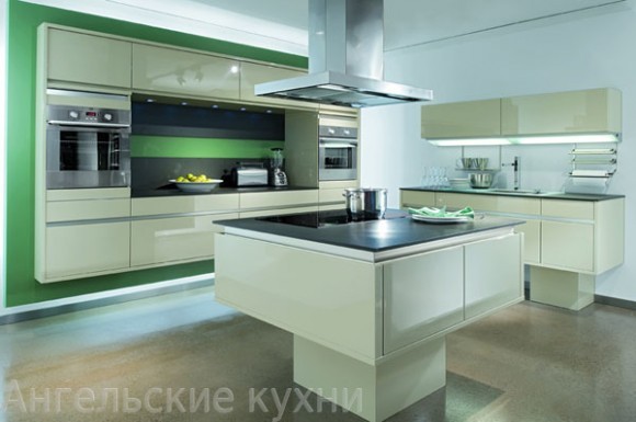 Кухня Белая глянец арт. ПМ017
