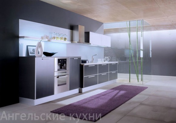 Кухня Черно белая арт. КП040