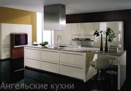 Кухня белый глянец арт. ПМ015